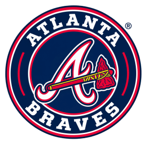 Atlanta Braves emblem featuring the team logo and name, reflecting the brand associated with Golf