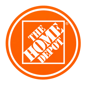 Home Depot emblem displayed on Golf Carts Atlanta website, referencing potential parts or services for
