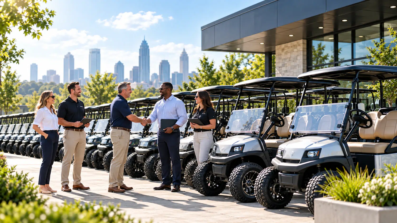 Fleet golf cart consultation at Golf Carts Atlanta