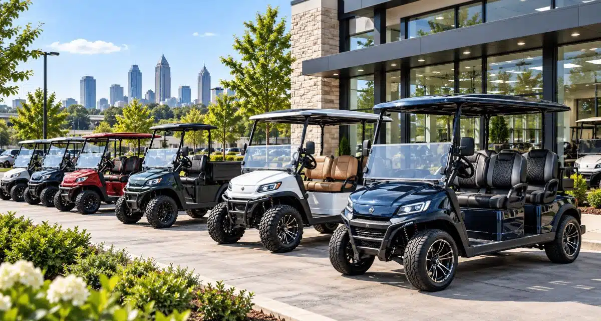 New golf carts at Golf Carts Atlanta in Marietta